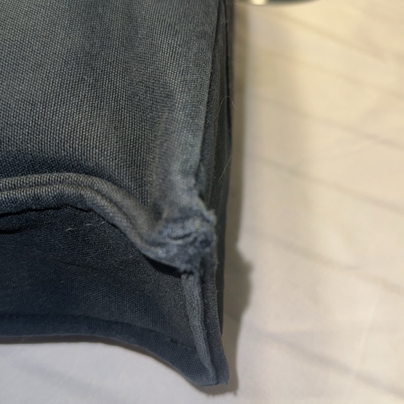 Authentic HERMES Fourre Tout MM Hand Tote Bag Canvas Black GUC - Picture 11 of 15